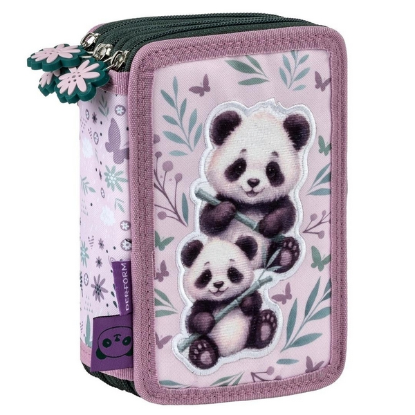 Piórnik z wyposażeniem trójkomorowy Panda 11 PWTPA11 Derform